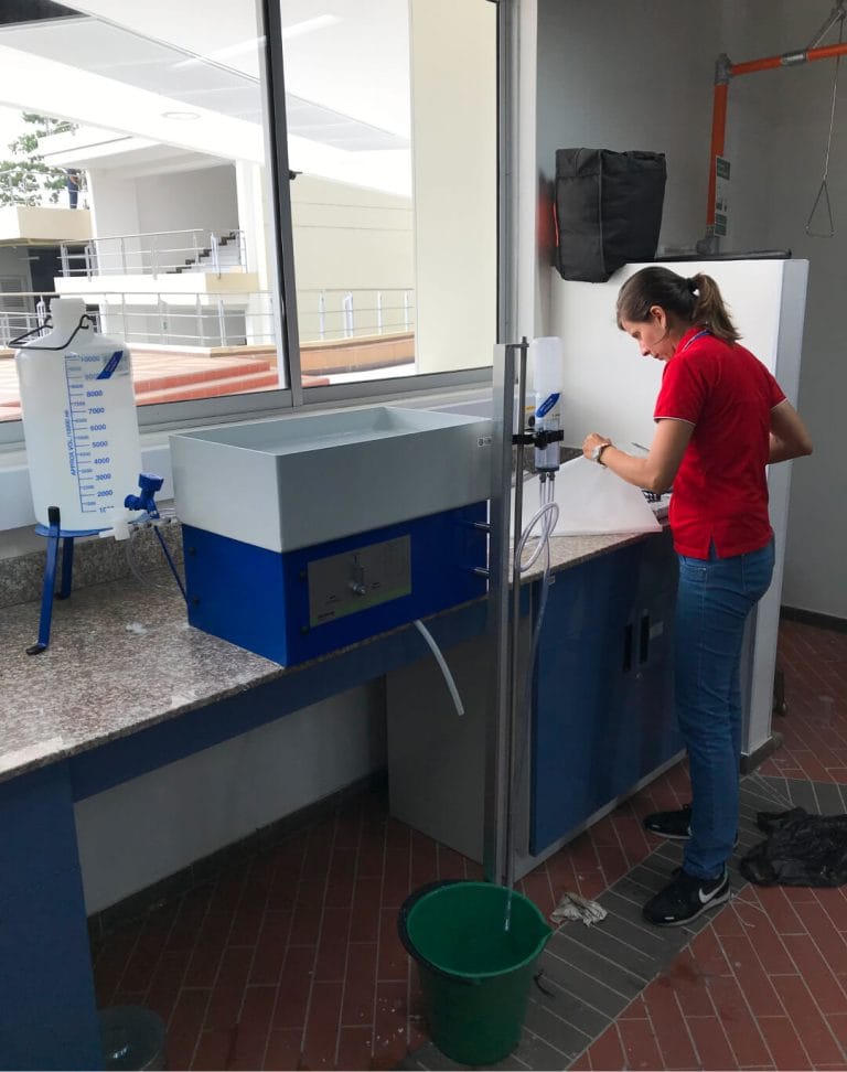 Mesa de arena Sandbox para pf modelo 08.01 Eijkelkamp método de análisis (según ISO 11274)