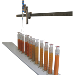 Equipo de pipeta para fracción de partículas en muestras de suelo