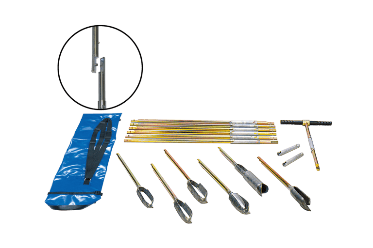 Set de barrenos compacto Eijkelkamp para geólogos y arqueólogos