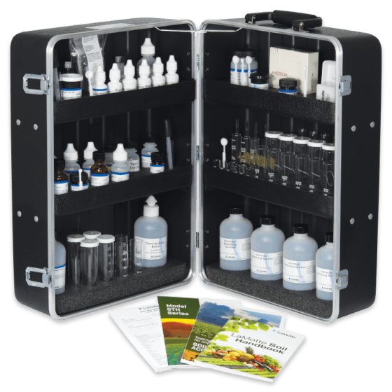 Kit de análisis químico de suelos